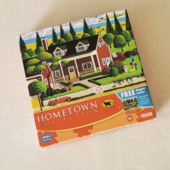 NEW 1000 pc Hometown Tending to the Garden Puzzle - Picture 1 of 12